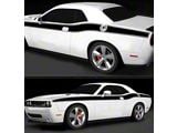 Solid CUDA Style Side Stripes; Matte Black (19-23 Challenger)