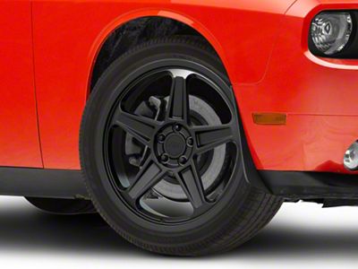 SRT Demon Style Satin Black Wheel; Rear Only; 20x10.5; 25mm Offset (08-23 RWD Challenger, Excluding Widebody)