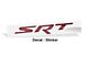 SRT Emblem Grille Overlay Decal; 6-Inch; Red Brown Metallic (08-14 Challenger SRT with 6-Inch Grille Emblem)