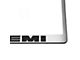 Stainless Steel HEMI License Plate Frame; Black Solid (Universal; Some Adaptation May Be Required)