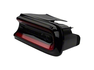 Tail Light; Black Housing; Red Clear Lens; Passenger Side (15-23 Challenger)