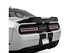 V1R Wicker Bill Rear Spoiler Add-On; Carbon Flash Metallic Vinyl (08-14 Challenger)