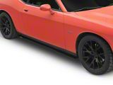 V7R Side Skirt Splitters; Satin Black Vinyl (08-23 Challenger)