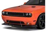 VZ Style Front Bumper Splitter; Matte Black Vinyl (08-14 Challenger)