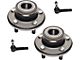 Wheel Hub Assemblies with Outer Tie Rods; Front (08-10 RWD Challenger)