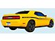 Yellow Jacket Upper Side Stripes; Matte Black (08-14 Challenger)