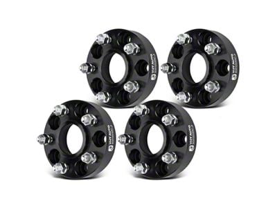 1.25-Inch 5-Lug Wheel Spacers; Black; Set of Four (06-23 Charger)