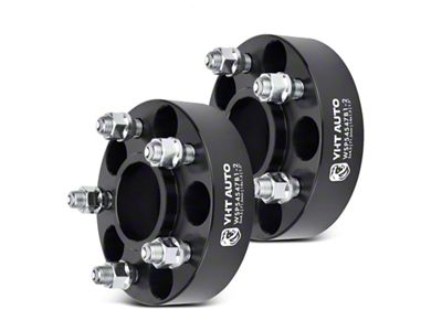 1.50-Inch 5-Lug Wheel Spacers; Black; Set of Two (06-23 Charger)