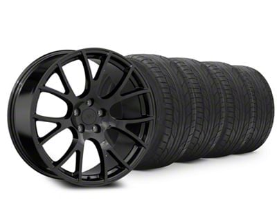 20x9 Hellcat Style & NITTO High Performance NT555 G2 Tire Package (11-23 RWD Charger, Excluding Widebody)