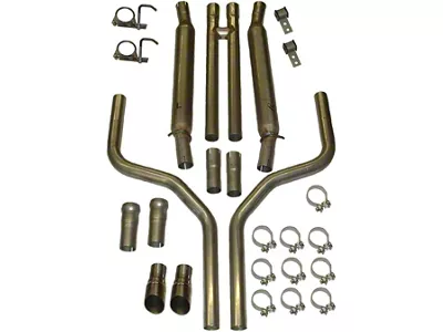 2.25-Inch Aluminized Cat-Back Exhaust System with Flowpack Mufflers (11-18 3.6L Charger)