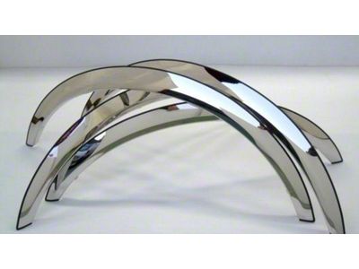 3/4 Style Fender Trim Set; Polished (11-23 Charger, Excluding Scat Pack & Widebody)