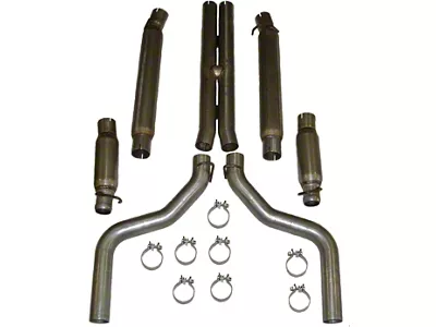 3-Inch 409 Stainless Cat-Back Exhaust System with Flowpack Mufflers (11-16 5.7L HEMI Charger)