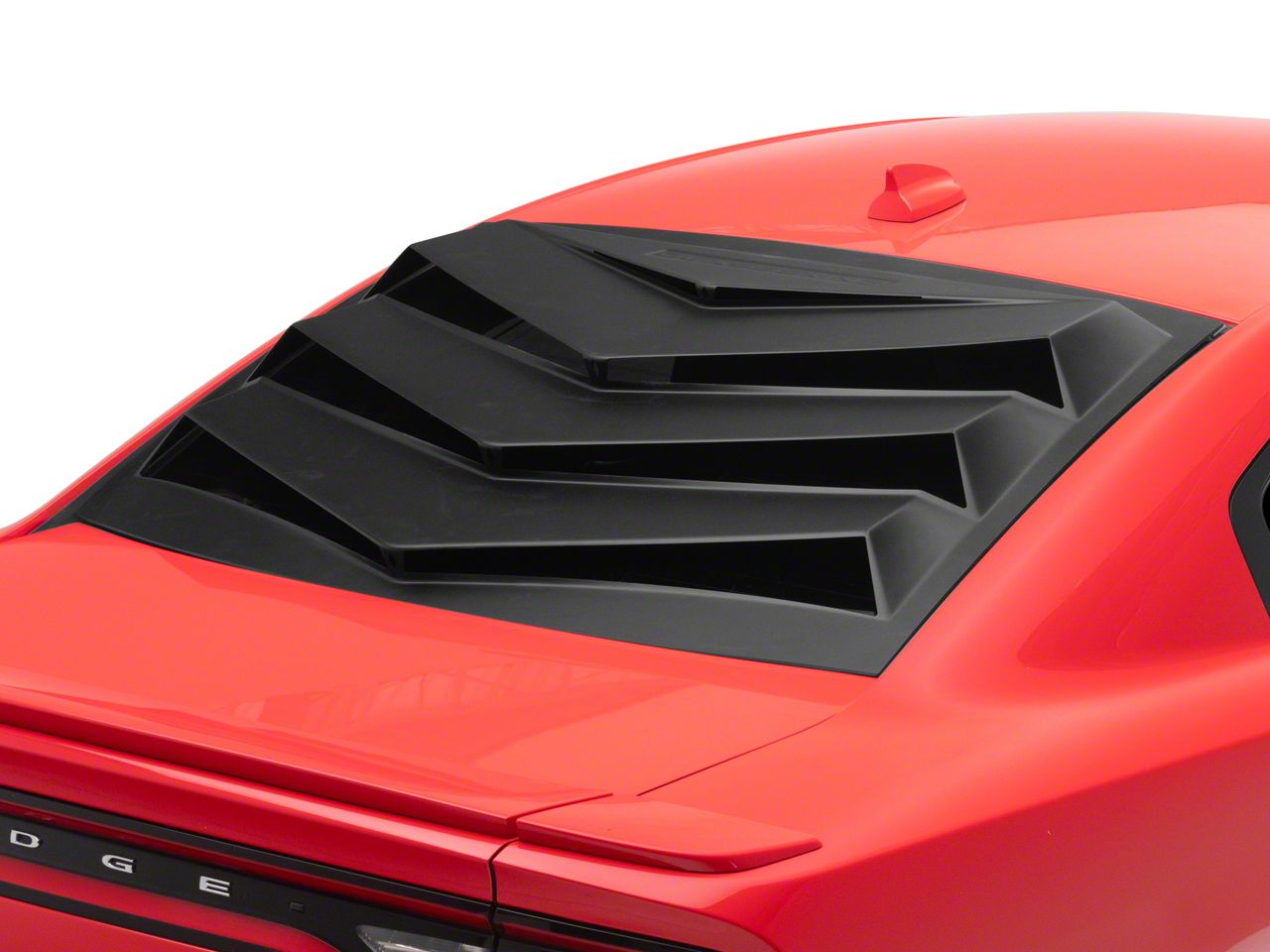 Charger Bakkdraft Rear Window Louvers; Matte Black (11-23 Charger ...