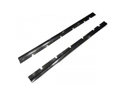 BD Style Side Skirts; Matte Black (20-23 Charger Widebody)