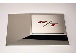 Fuse Box Cover Top Plate with R/T Logo for ACC Fuse Box Cover; Brushed (06-15 Charger)