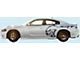 Cathead-SRT Side Decals; Silver (15-23 Charger SRT Hellcat)