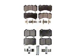 Ceramic Brake Pads; Front and Rear (15-23 Charger Daytona 392, Scat Pack 392, SRT 392 & SRT Hellcat w/ 6-Piston Front Calipers)