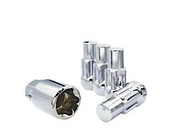 Chrome Acorn Wheel Locks; M14x1.5; Set of 5 (06-23 Charger)