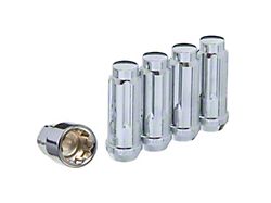 Chrome XL Acorn Wheel Locks; M14x1.5; Set of 4 (06-23 Charger)