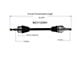 CV Axle Assembly; Rear Driver Side (06-08 5.7L HEMI Charger)