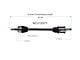 CV Axle Assembly; Rear Passenger Side (07-08 AWD Charger R/T, SE, SXT)