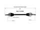 CV Axle Assembly; Rear Passenger Side (06-08 5.7L HEMI Charger)