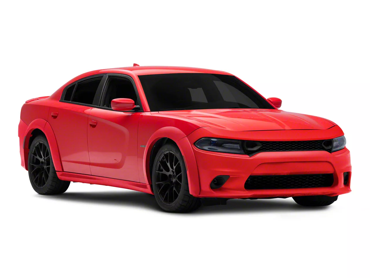 Charger Demon Widebody Fender Flares with Side Skirts; Unpainted (15-23 ...