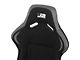 Fabric Racing Bucket Seats with Seat Sliders; Black/Grey (Universal; Some Adaptation May Be Required)