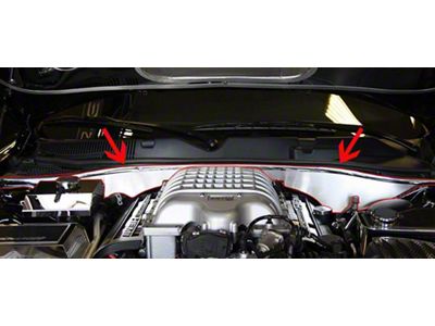 False Firewall; Brushed (15-19 Charger SRT Hellcat)