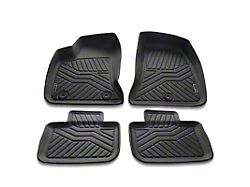 Front and Rear Floor Liners; Black (11-23 RWD Charger)