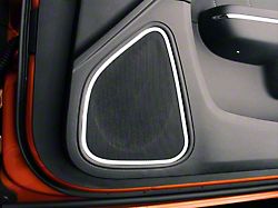 Front Door Speaker Trim; Polished (11-14 Charger)