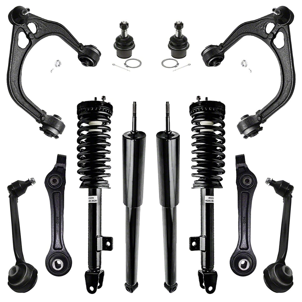 Charger Front Strut and Spring Assemblies with Rear Shocks, Front