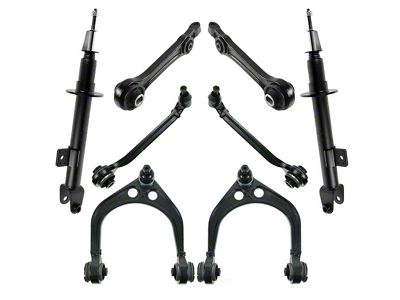 Front Upper, Lower Forward and Rearward Control Arms with Ball Joints and Front Shocks (06-10 RWD Charger w/o Sport Suspension)