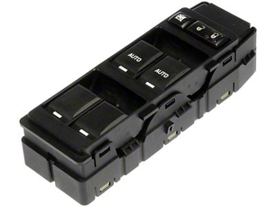 Front Window Switch 6-Button; Driver Side (06-10 Charger w/ One Touch Up & Down)