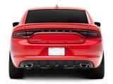 Genali Rear Diffuser Add-On; Textured Gloss Black (15-23 Charger)