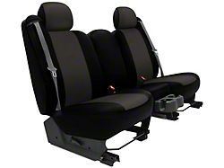 Genuine Neoprene Custom 1st Row Bucket Seat Covers; Charcoal/Black (2006 Charger Daytona R/T)