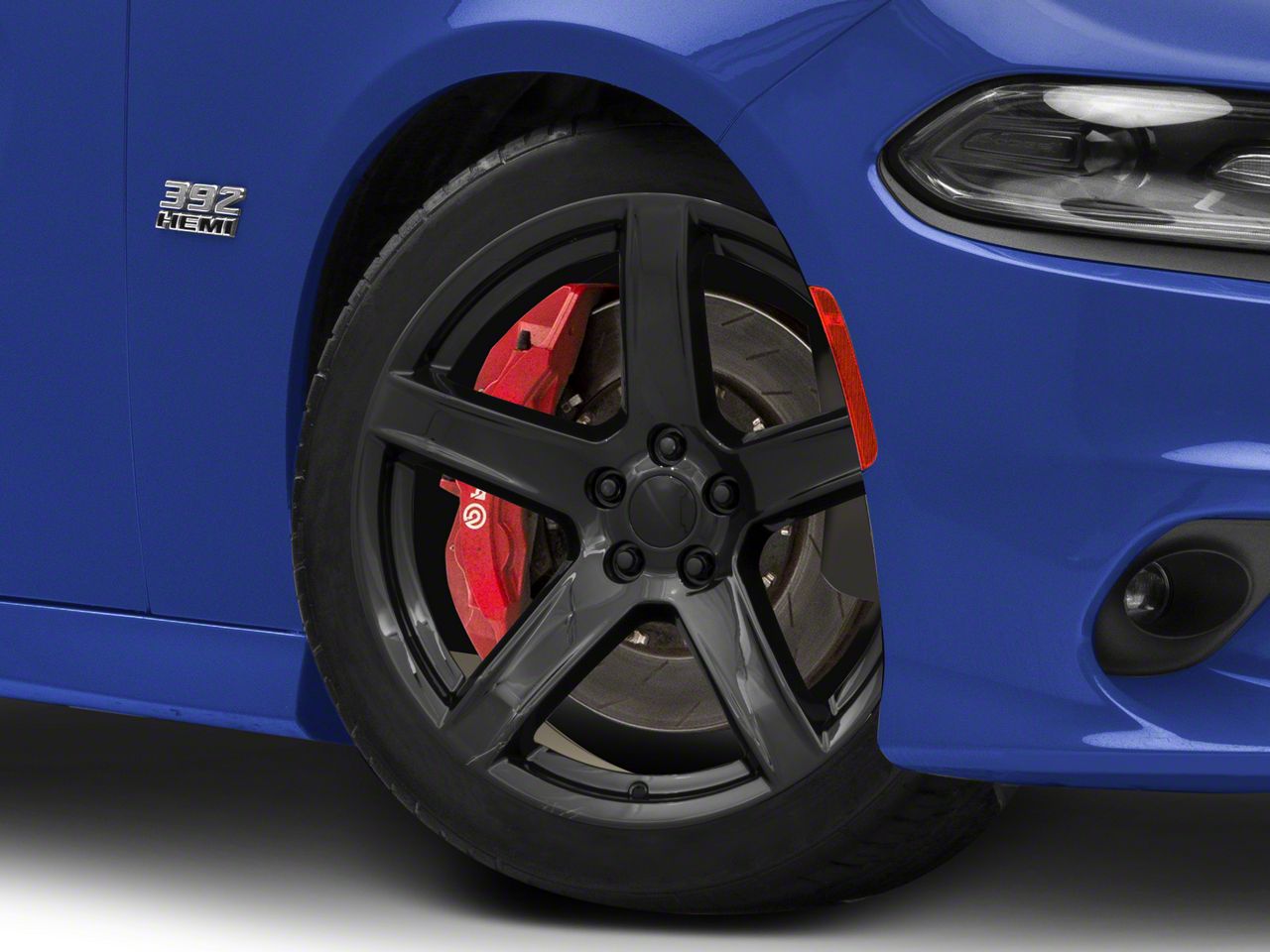 Hellcat HC2 Style Gloss Black Wheel; 20x9.5; 15mm Offset (11-23 RWD Charger)