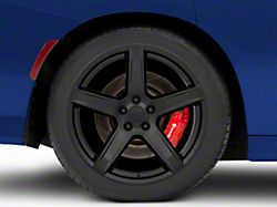 Hellcat HC2 Style Satin Black Wheel; Rear Only; 20x11; 22mm Offset (11-23 RWD Charger)