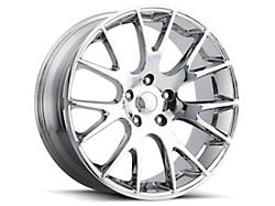 Hellcat Style Chrome Wheel; 20x9.5; 15mm Offset (11-23 RWD Charger)