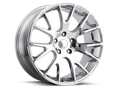 Hellcat Style Chrome Wheel; 22x9 (11-23 RWD Charger)