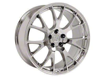 Hellcat Style Chrome Wheel; 22x9 (11-23 RWD Charger)