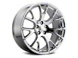 Hellcat Style Chrome Wheel; Rear Only; 20x10.5; 25mm Offset (11-23 RWD Charger)