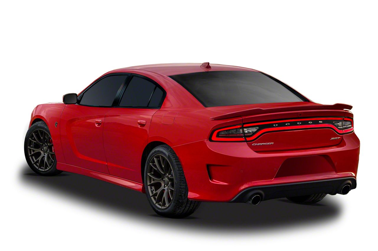 Charger Hellcat Style Flush Mount Rear Deck Spoiler; Redline Pearl (14 