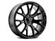 Hellcat Style Gloss Black Wheel; Rear Only; 22x10 (11-23 RWD Charger)