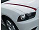 Hood Accent Side Spear Stripes; Gloss Red (11-14 Charger)