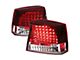 LED Tail Lights; Chrome Housing; Clear Lens (06-08 Charger)