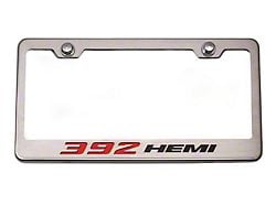 License Plate Frame with 392 HEMI Logo (Universal; Some Adaptation May Be Required)