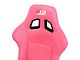 Microfiber Suede Medium Racing Bucket Seats with Seat Sliders; Pink (Universal; Some Adaptation May Be Required)