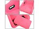 Microfiber Suede Medium Racing Bucket Seats with Seat Sliders; Pink (Universal; Some Adaptation May Be Required)