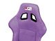 Microfiber Suede Medium Racing Bucket Seats with Seat Sliders; Purple (Universal; Some Adaptation May Be Required)